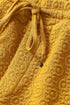 Sweatpants in quilted cotton blend with elastic waist